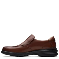 Dress*Clarks Men's , Gessler Step Slip-On Dark Tan