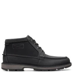 Boots*Clarks Men's , Maplewalk Moc Boot Black