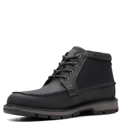 Boots*Clarks Men's , Maplewalk Moc Boot Black