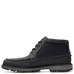 Boots*Clarks Men's , Maplewalk Moc Boot Black