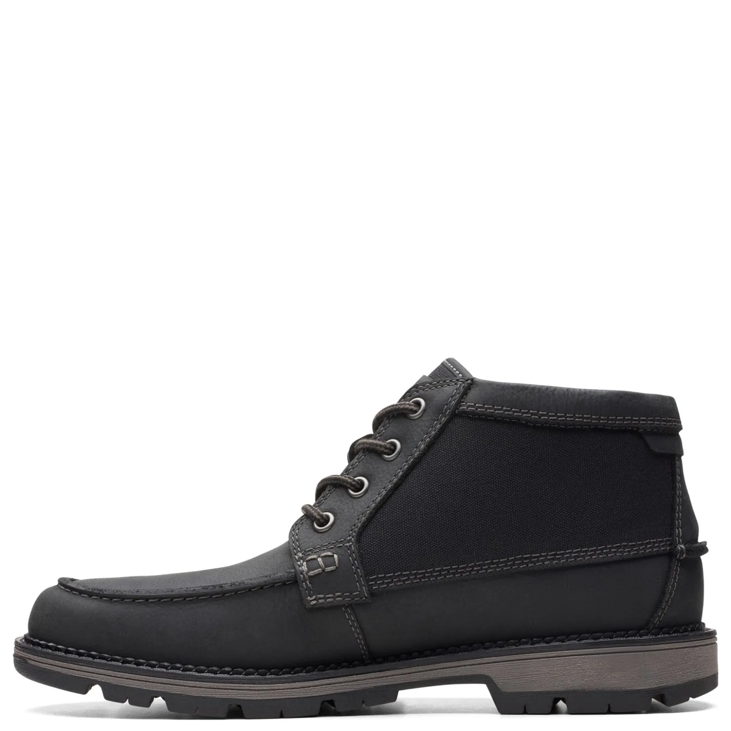 Boots*Clarks Men's , Maplewalk Moc Boot Black