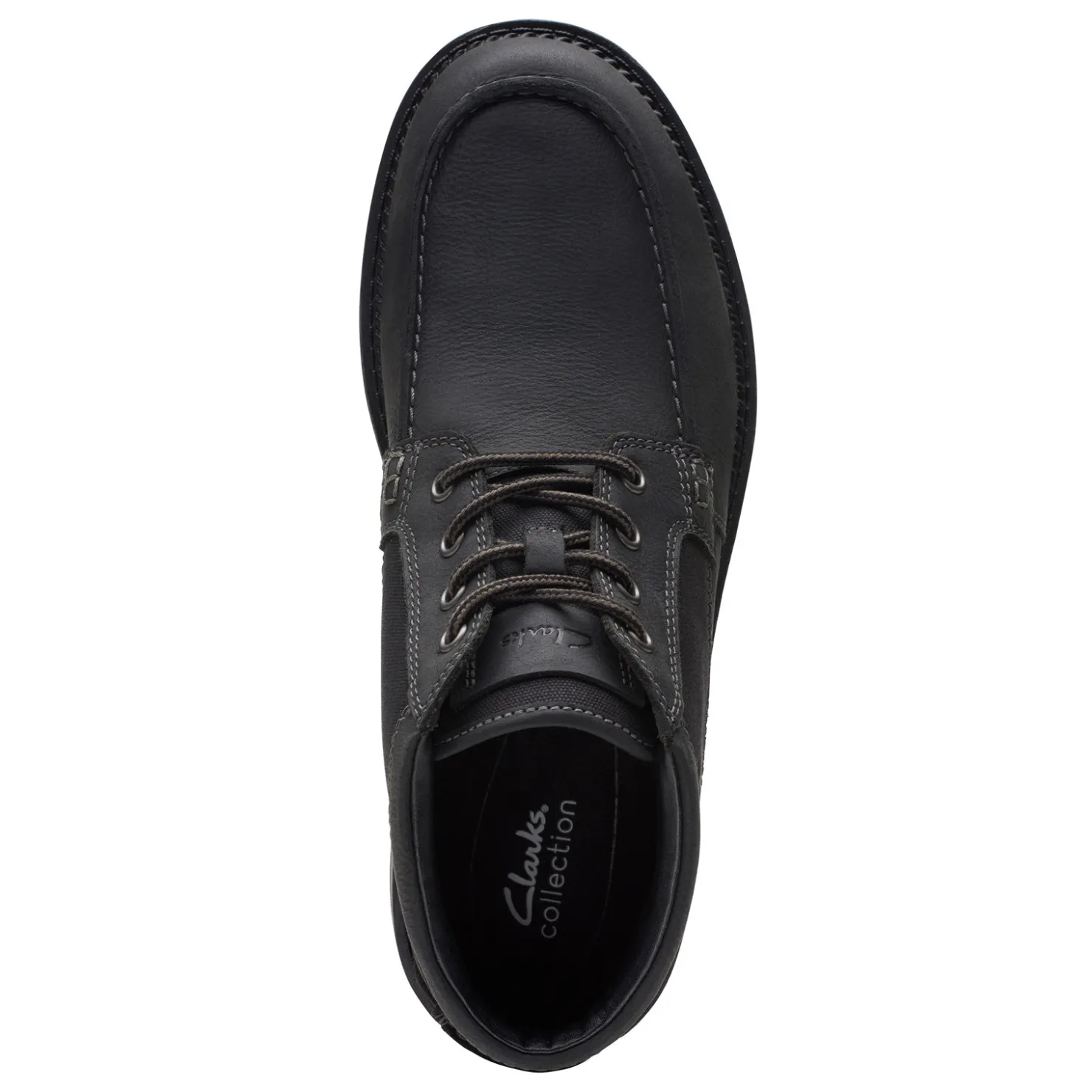 Boots*Clarks Men's , Maplewalk Moc Boot Black