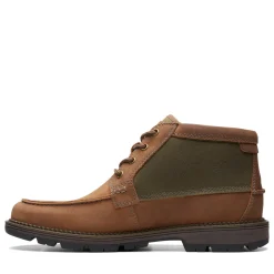 Boots*Clarks Men's , Maplewalk Moc Boot Tan Olive