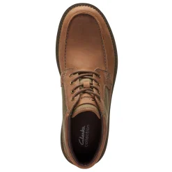 Boots*Clarks Men's , Maplewalk Moc Boot Tan Olive