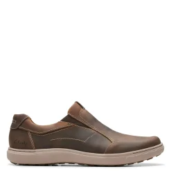 Slip-On Shoes*Clarks Men's , Mapstone Step Sneaker Beeswax Leather