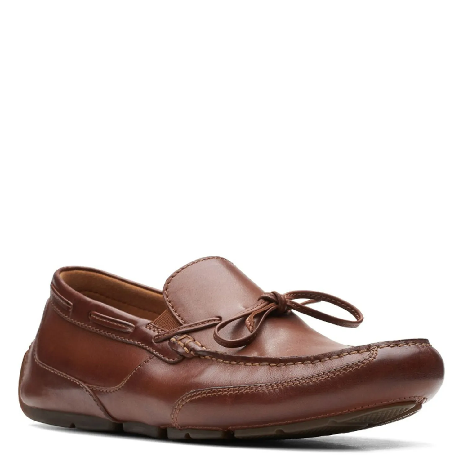 Loafers*Clarks Men's , Markman Lace Loafer Dark Tan
