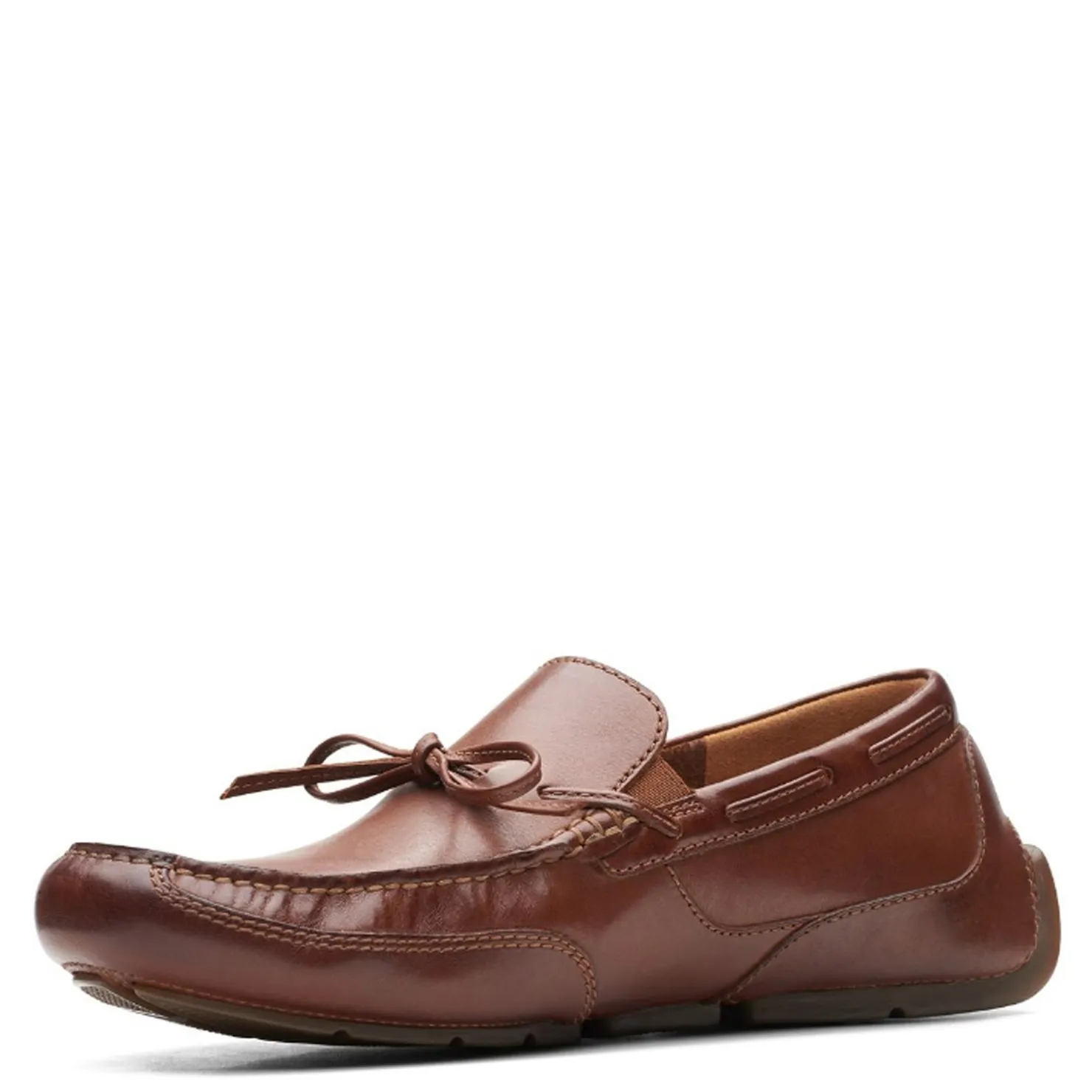 Loafers*Clarks Men's , Markman Lace Loafer Dark Tan