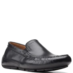 Loafers*Clarks Men's , Markman Plain Loafer Black