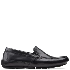 Loafers*Clarks Men's , Markman Plain Loafer Black