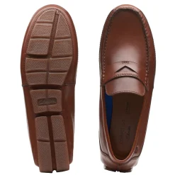 Dress*Clarks Men's , Markman Way Loafer Dark Tan