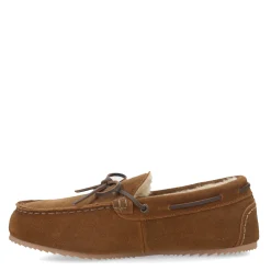Slippers*Clarks Men's , Moccasin Slipper Brown