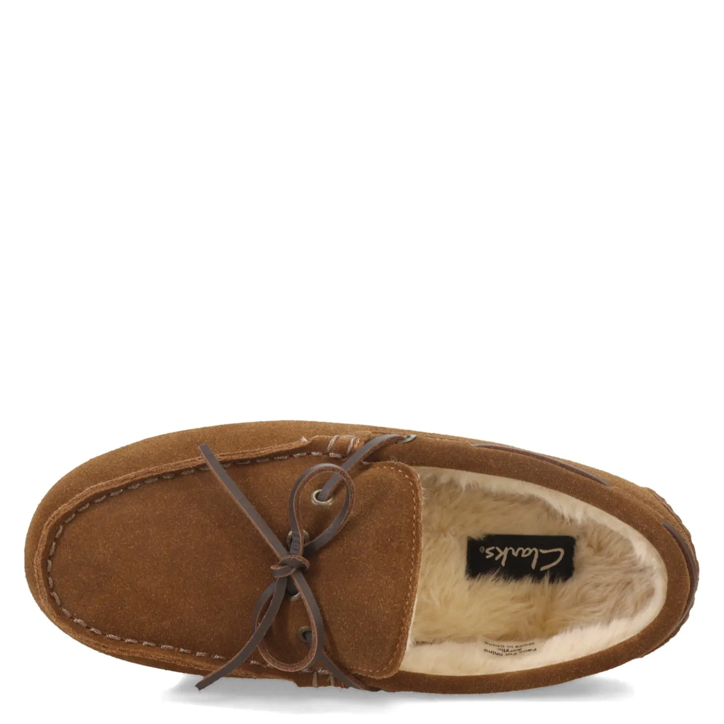 Slippers*Clarks Men's , Moccasin Slipper Brown