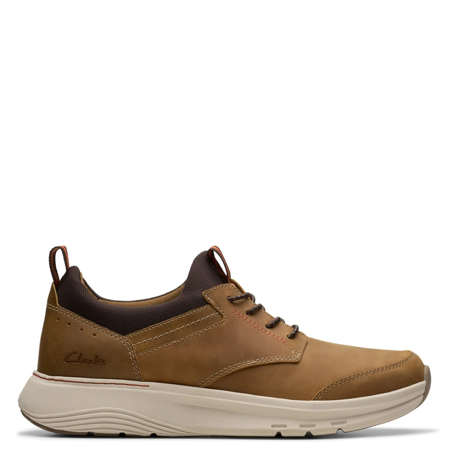 Sneakers & Athletics*Clarks Men's , Motion Trek EZ Sneaker Dark Tan Leather