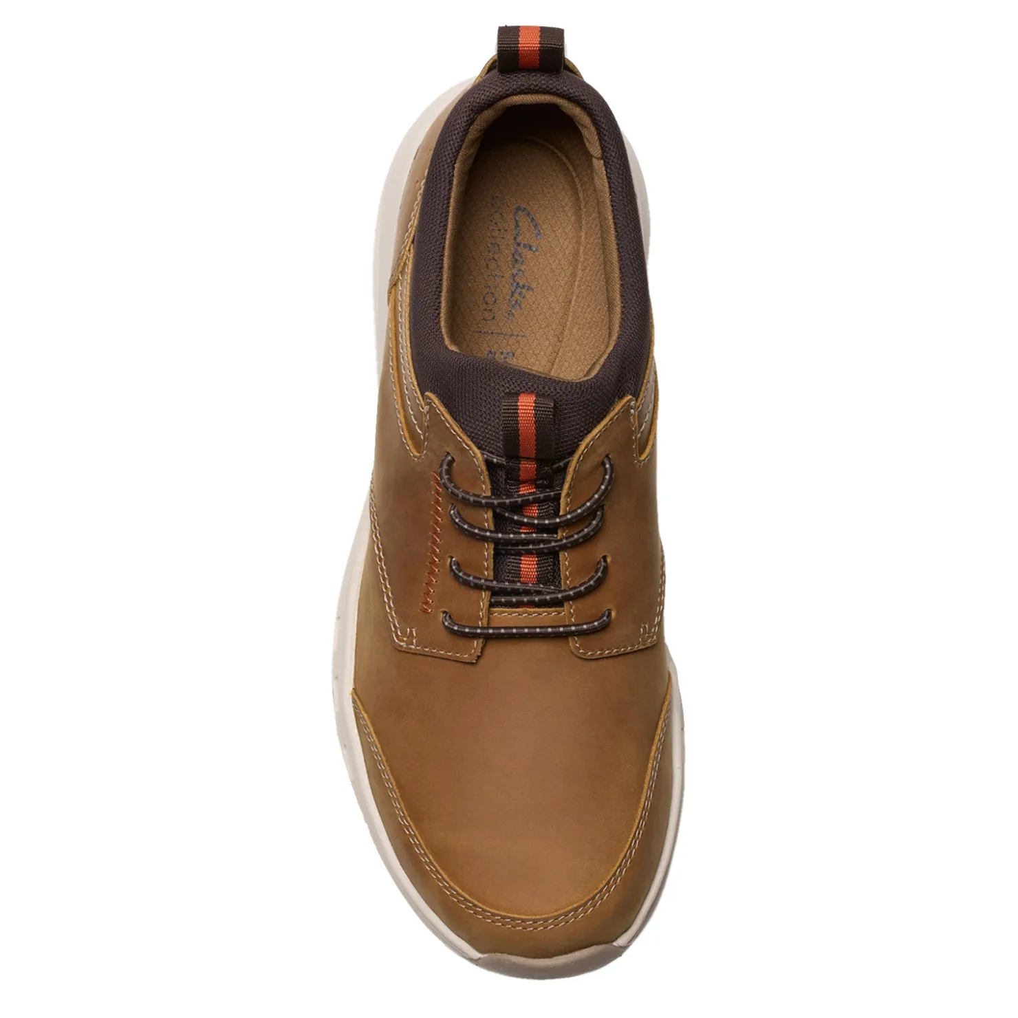 Sneakers & Athletics*Clarks Men's , Motion Trek EZ Sneaker Dark Tan Leather