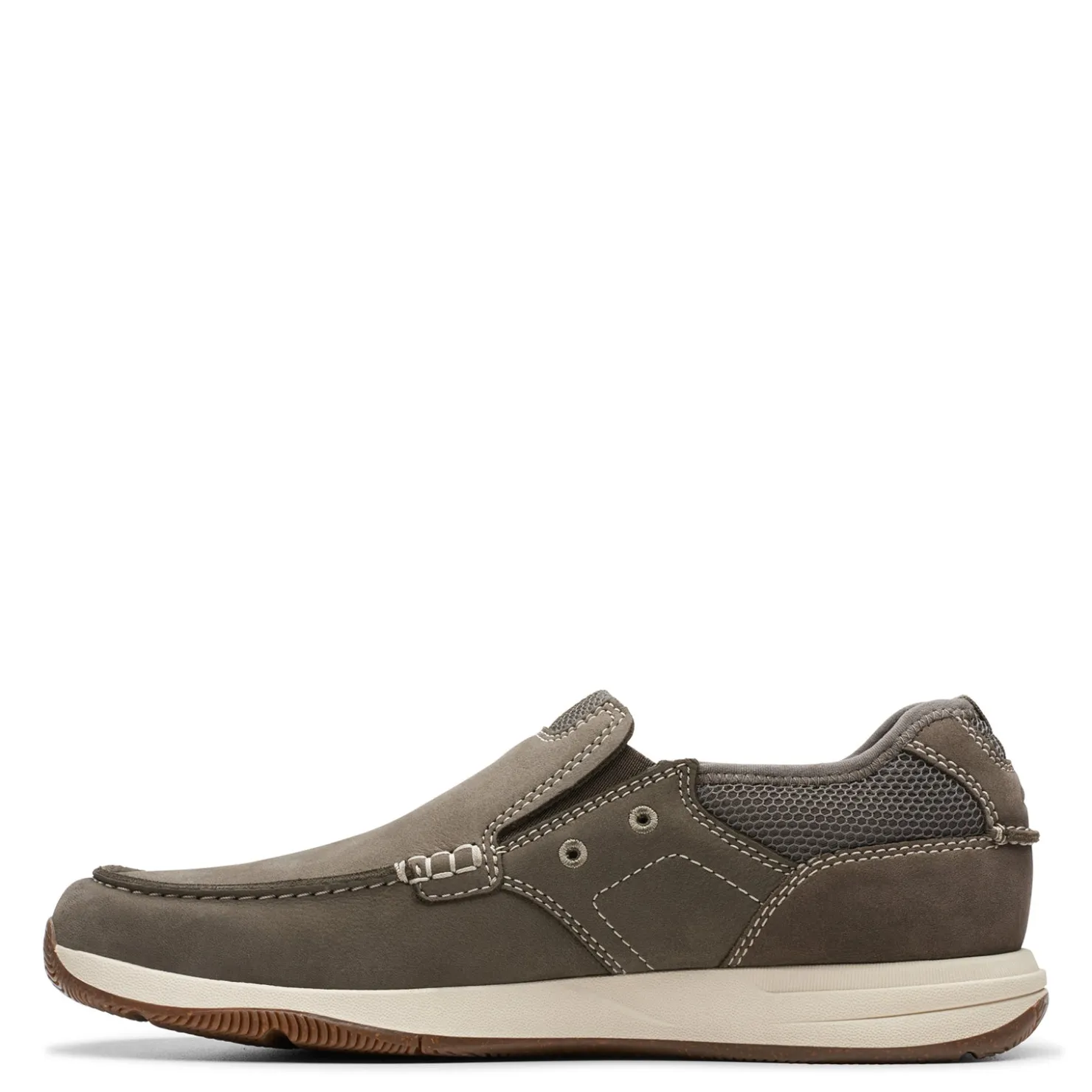 Boat Shoes*Clarks Men's , Sailview Step Boat Shoe Taupe Nubuck
