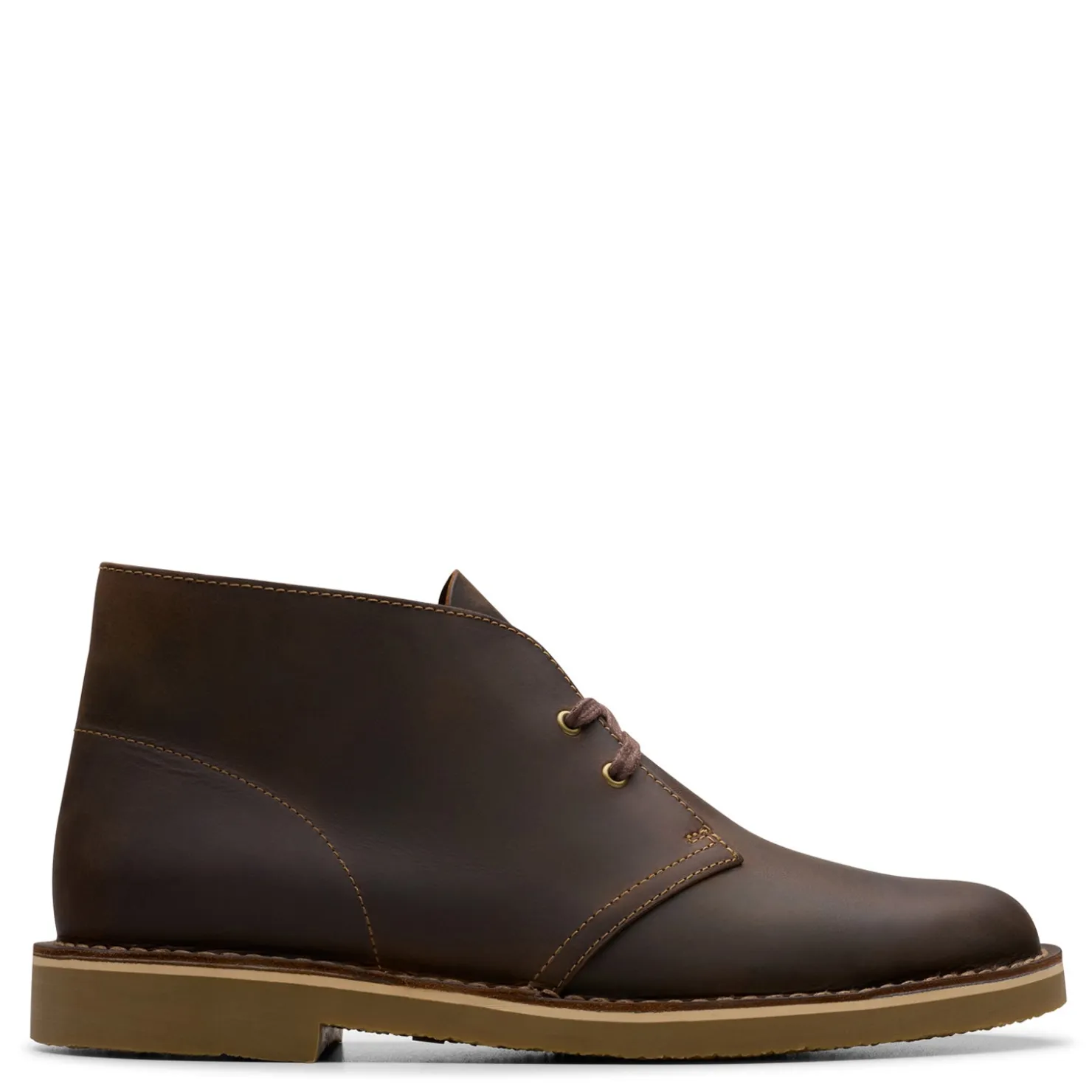 Boots*Clarks Men's , Shepton Chukka Boot Beeswax Leather