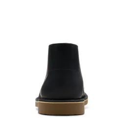 Boots*Clarks Men's , Shepton Chukka Boot Black Leather