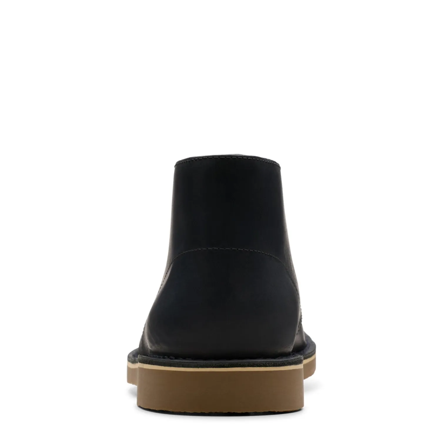 Boots*Clarks Men's , Shepton Chukka Boot Black Leather