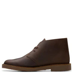 Boots*Clarks Men's , Shepton Chukka Boot Dark Brown Leather