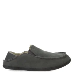 Slippers*Clarks Men's , Suede Slipper Grey