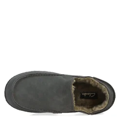 Slip-On Shoes*Clarks Men's , Suede Slipper Grey