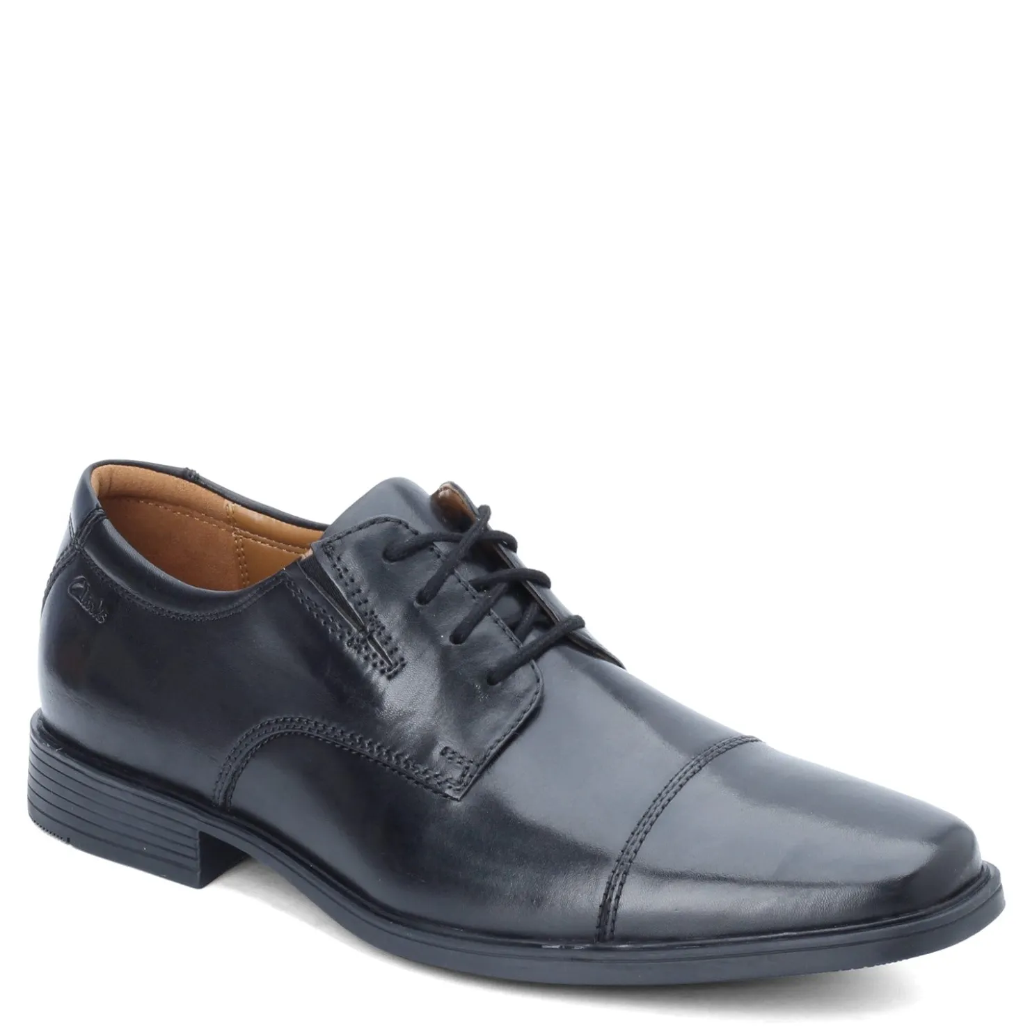 Oxfords*Clarks Men's , Tilden Cap Oxford Black