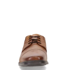 Dress*Clarks Men's , Tilden Cap Oxford Dark Tan Leather
