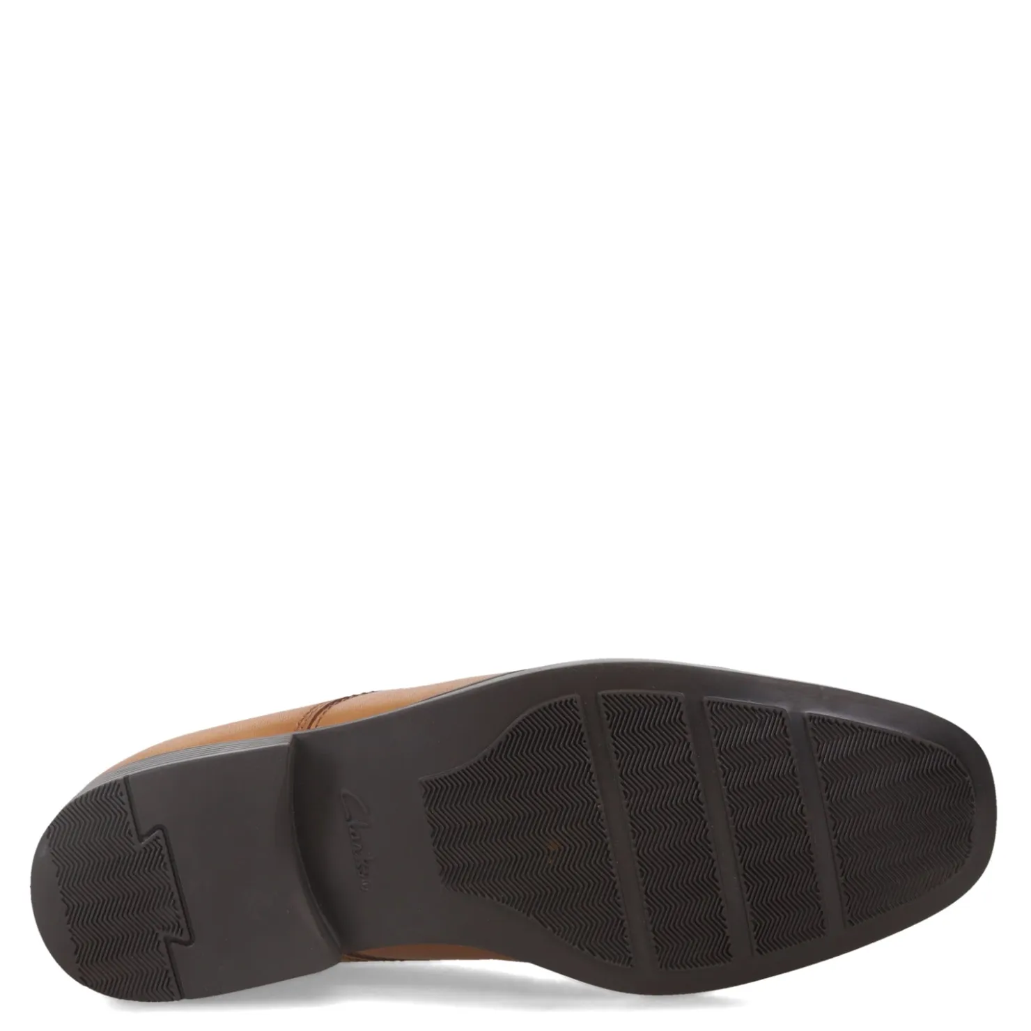 Dress*Clarks Men's , Tilden Cap Oxford Dark Tan Leather