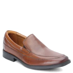 Loafers*Clarks Men's , Tilden Free Loafer Dark Tan Leather