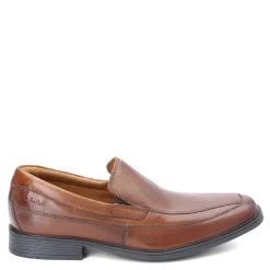 Loafers*Clarks Men's , Tilden Free Loafer Dark Tan Leather