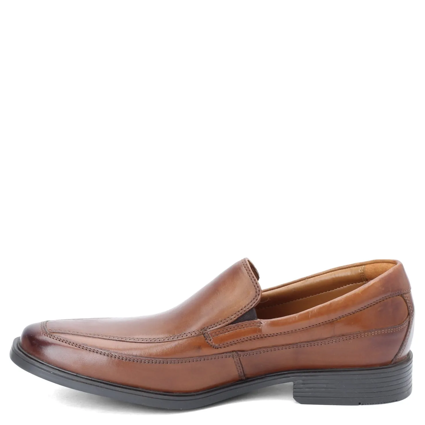 Loafers*Clarks Men's , Tilden Free Loafer Dark Tan Leather