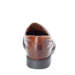 Loafers*Clarks Men's , Tilden Free Loafer Dark Tan Leather