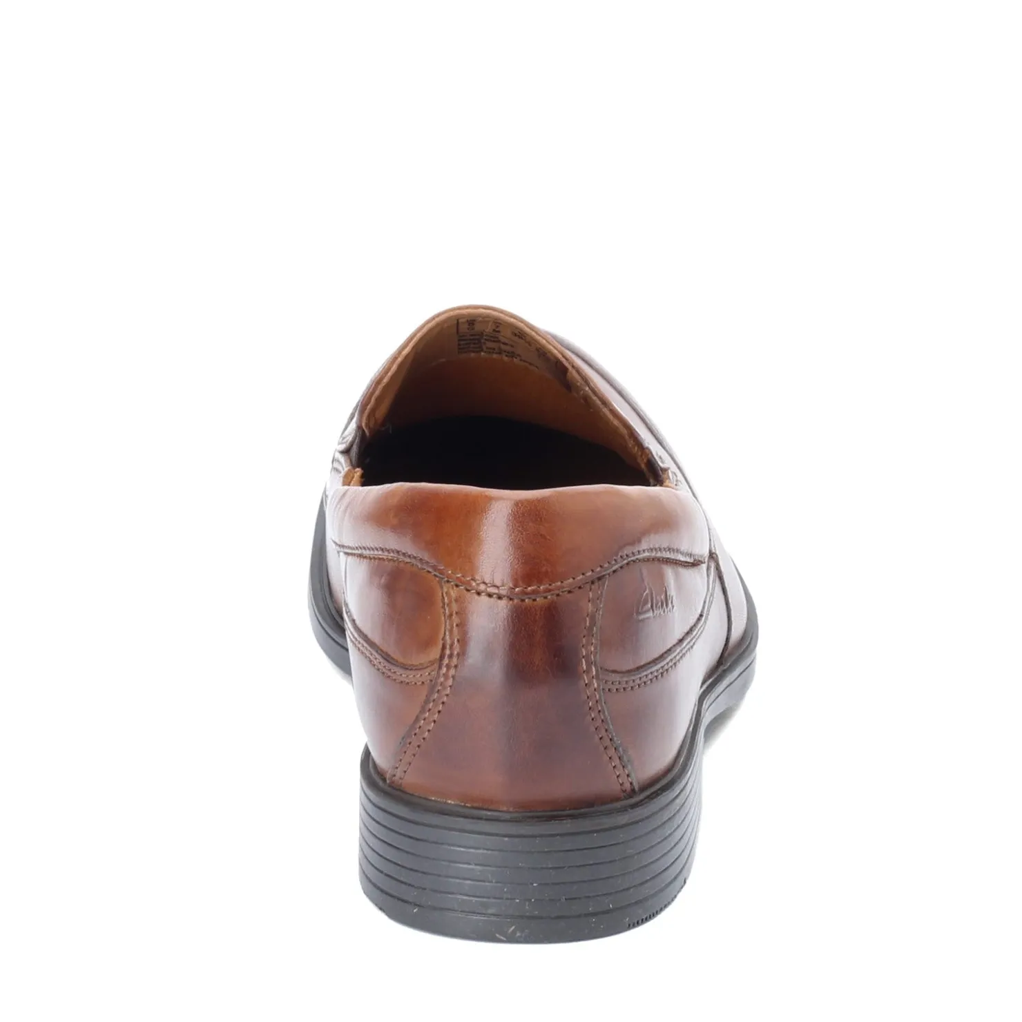 Loafers*Clarks Men's , Tilden Free Loafer Dark Tan Leather