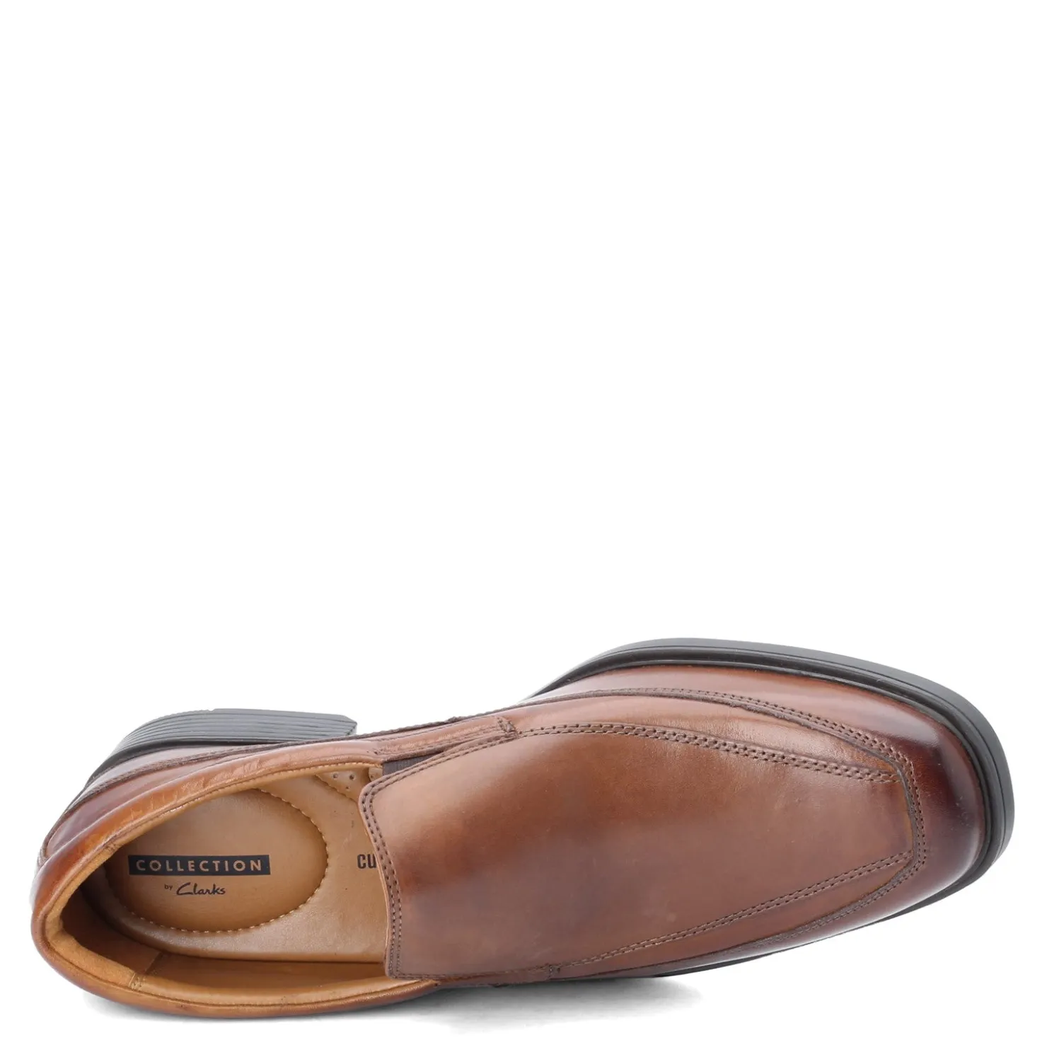 Loafers*Clarks Men's , Tilden Free Loafer Dark Tan Leather