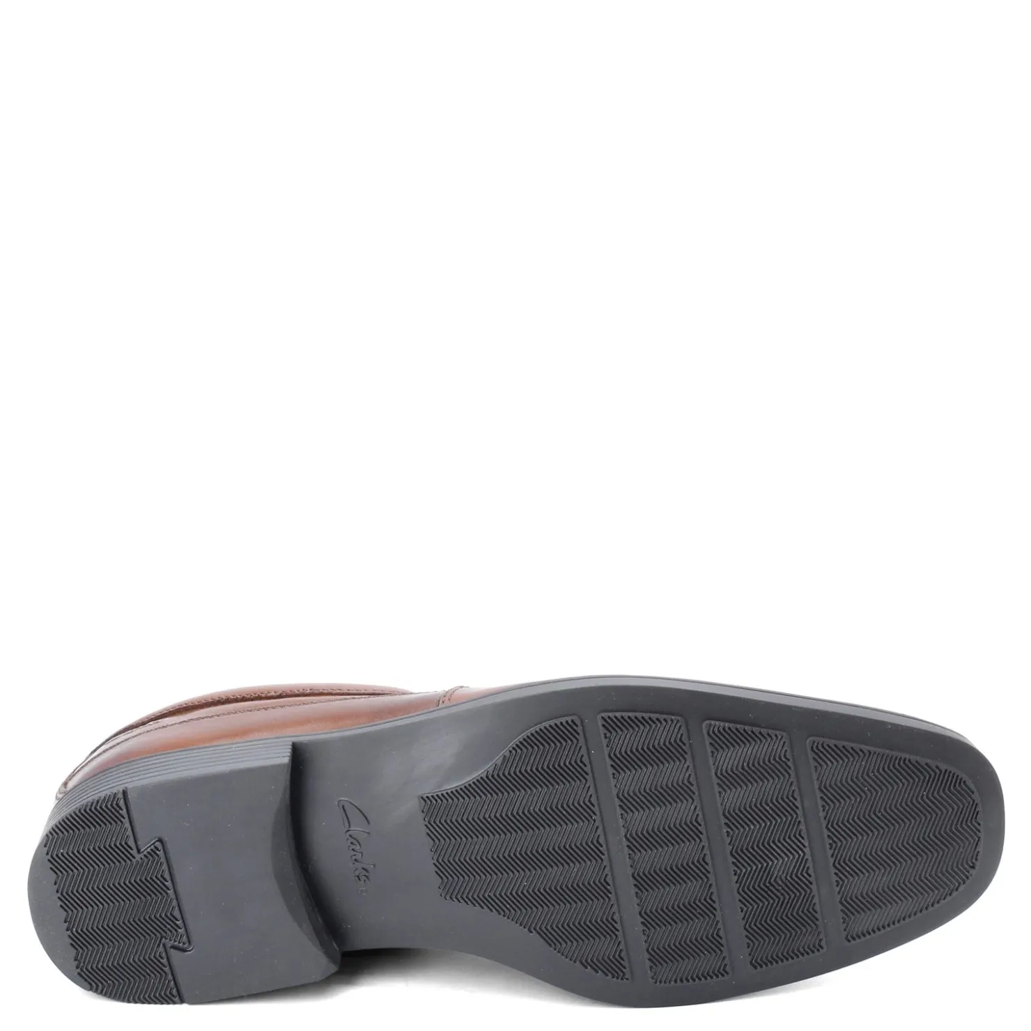 Loafers*Clarks Men's , Tilden Free Loafer Dark Tan Leather