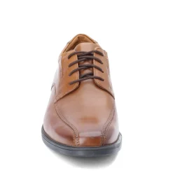 Dress*Clarks Men's , Tilden Walk Oxford Dark Tan Leather
