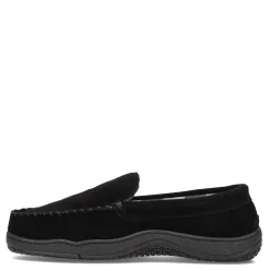 Slippers*Green Market Services Co Inc Men's Clarks, Venetian Moc Slipper Black