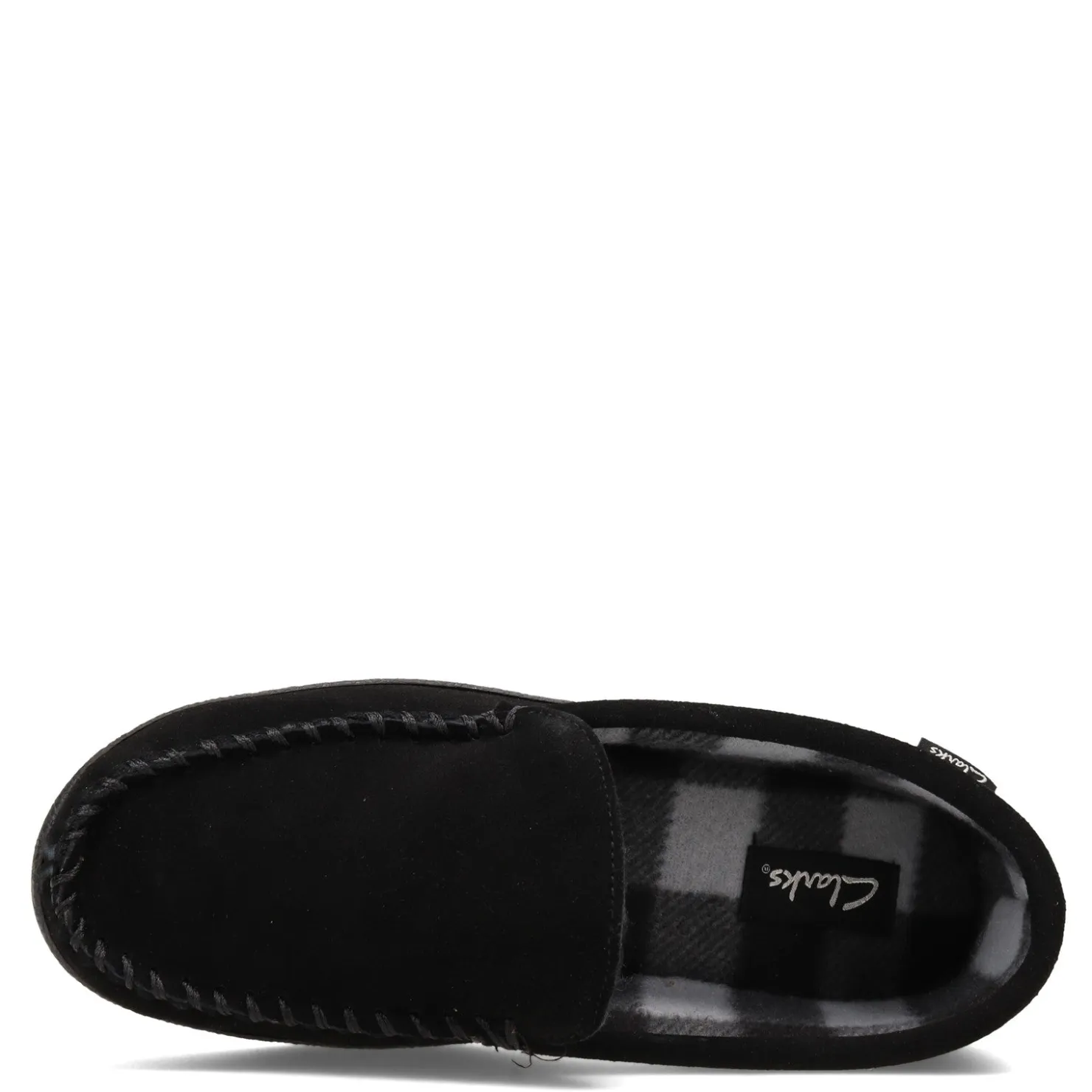 Slippers*Green Market Services Co Inc Men's Clarks, Venetian Moc Slipper Black