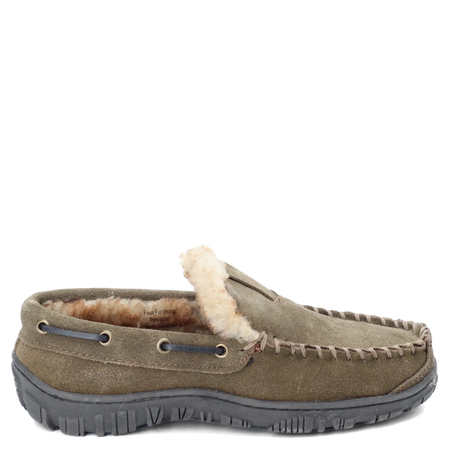 Slippers*Green Market Services Co Inc Men's Clarks, Venetian Moccasin Slipper Sage Green