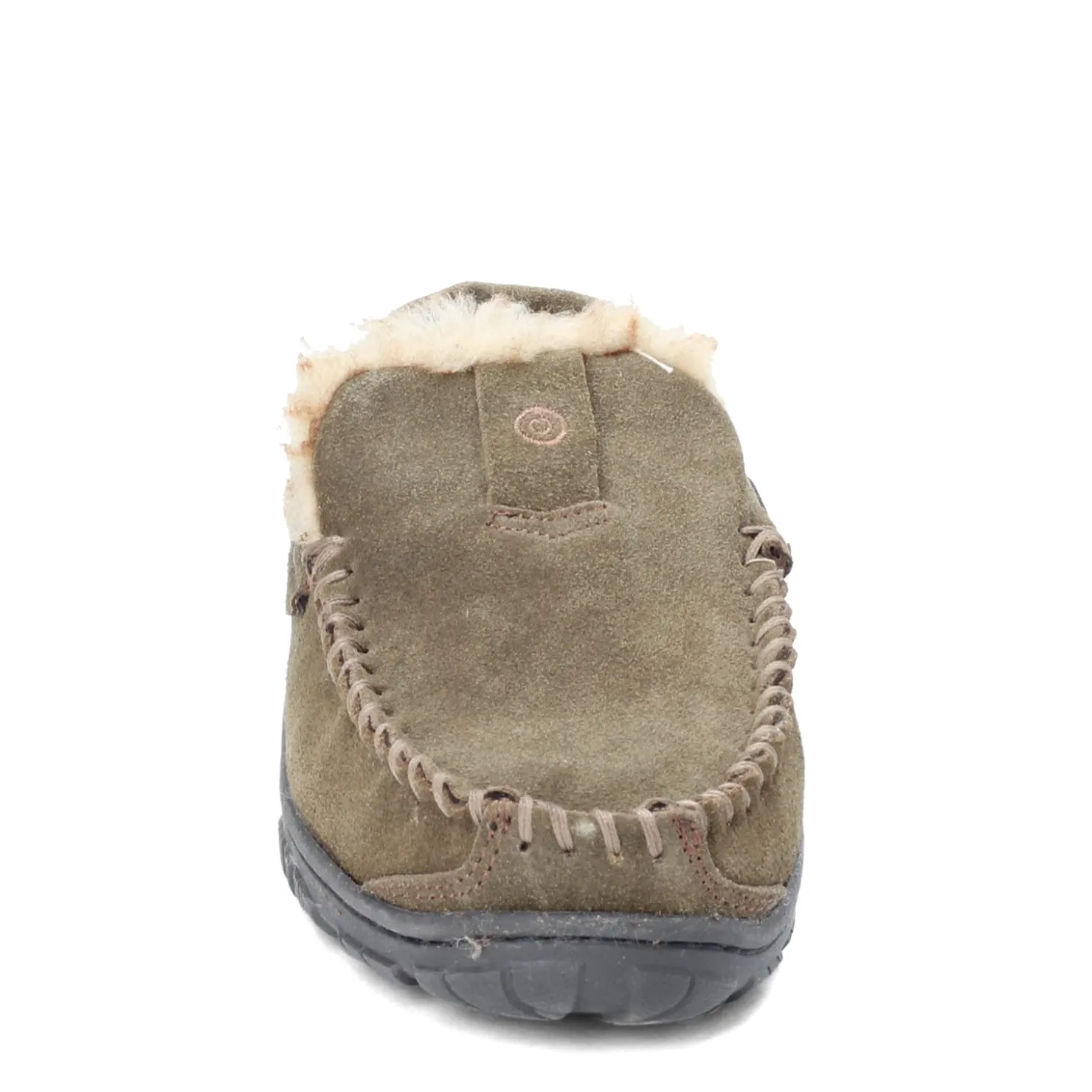 Slippers*Green Market Services Co Inc Men's Clarks, Venetian Moccasin Slipper Sage Green