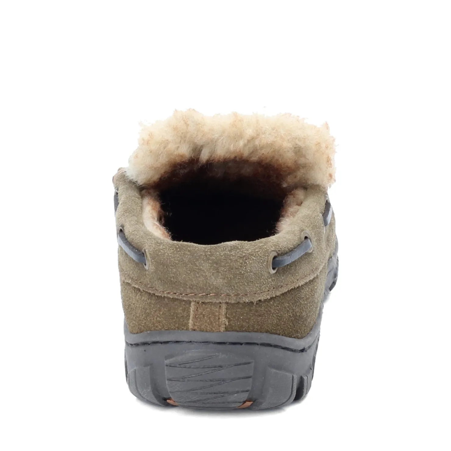 Slippers*Green Market Services Co Inc Men's Clarks, Venetian Moccasin Slipper Sage Green