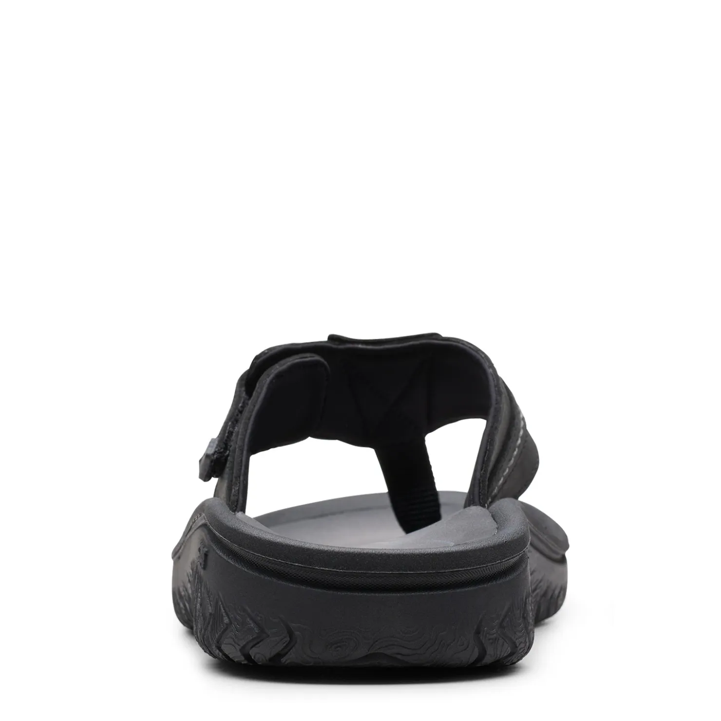 Sandals*Clarks Men's , Wesley Sun Sandal Black Leather