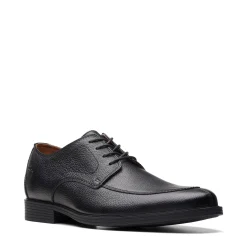 Dress*Clarks Men's , Whiddon Apron Oxford Black Tumbled