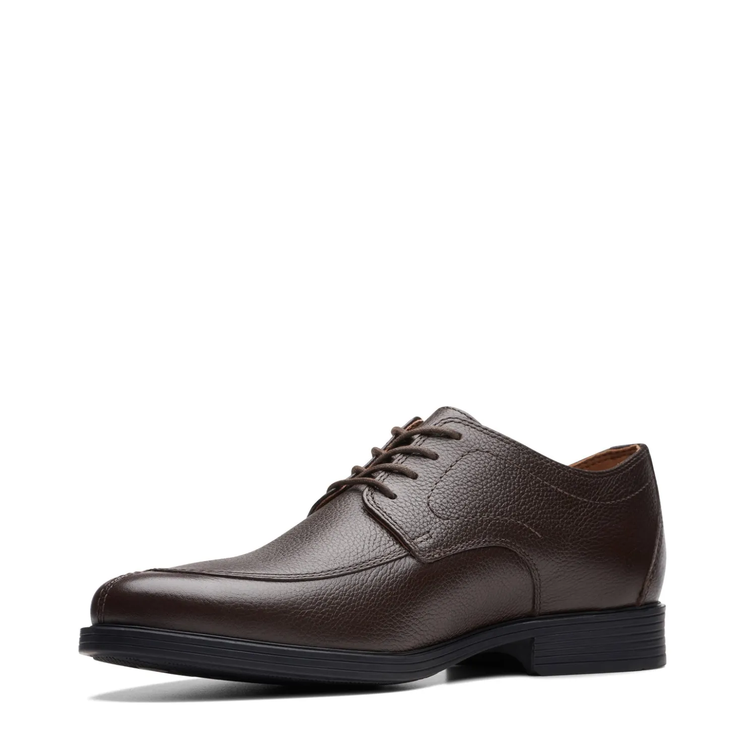 Dress*Clarks Men's , Whiddon Apron Oxford Dark Brown Tumbled