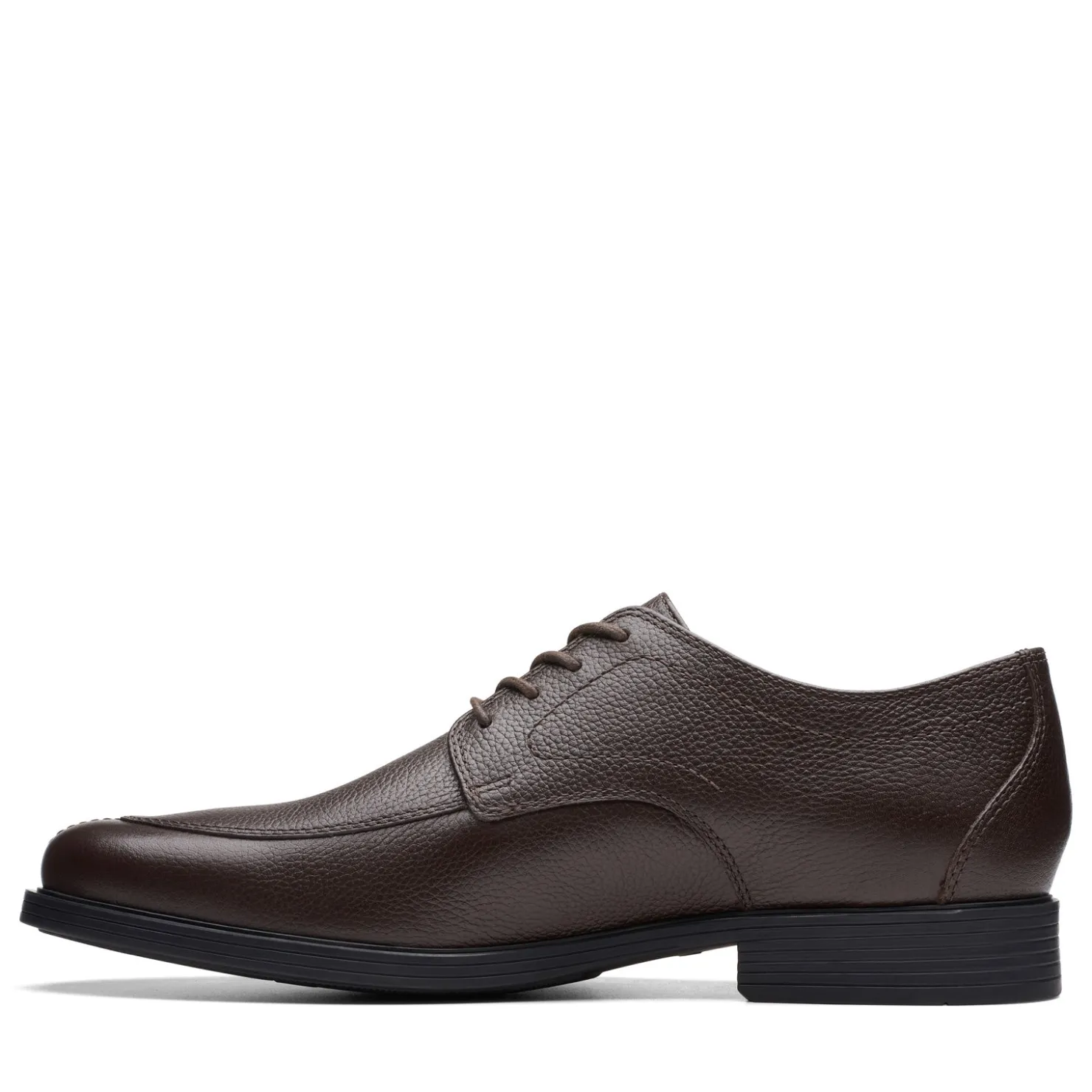 Dress*Clarks Men's , Whiddon Apron Oxford Dark Brown Tumbled