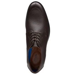 Dress*Clarks Men's , Whiddon Apron Oxford Dark Brown Tumbled