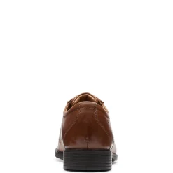 Dress*Clarks Men's , Whiddon Cap Toe Oxford Dark Tan Leather