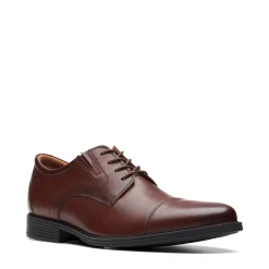 Oxfords*Clarks Men's , Whiddon Cap Toe Oxford Mahogany Leather