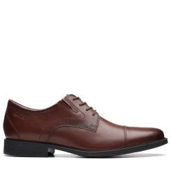 Oxfords*Clarks Men's , Whiddon Cap Toe Oxford Mahogany Leather