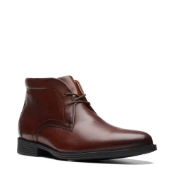 Boots*Clarks Men's , Whiddon Mid Water-Resistant Boot Mahogany